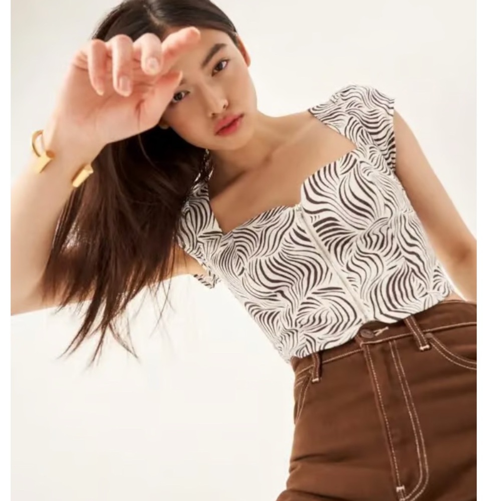 Reformation Marin Linen Top - Optical